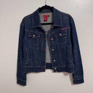 South Pole Jr Collection Womens Classic Denim Blue Jean Jacket Western Sz XL
